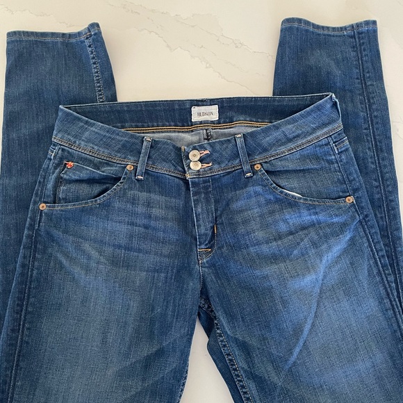 Hudson USA Collin Flap skinny blue jean denim size 30 color Dean like new - Picture 2 of 15